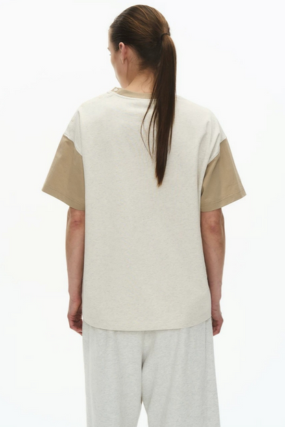 Exitmode Retro Distressed Floral Embroidery T-Shirt