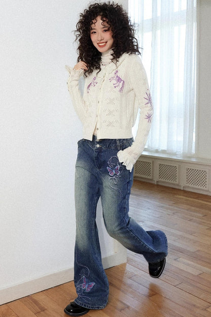 Romantic Ruffle Sweater Cardigan