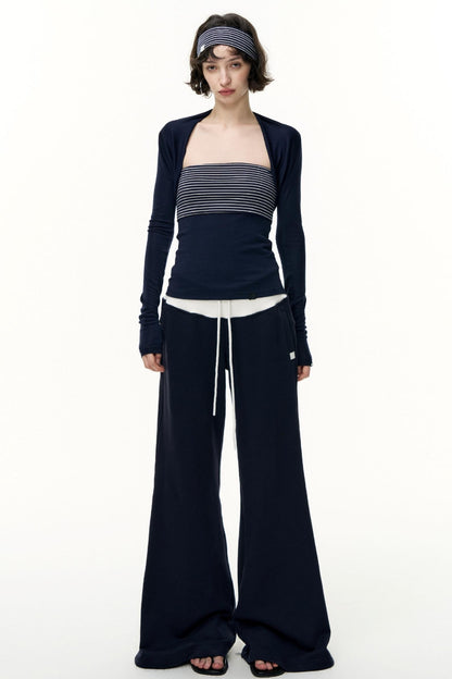 Virtual Striped Short Skirt Set-Up