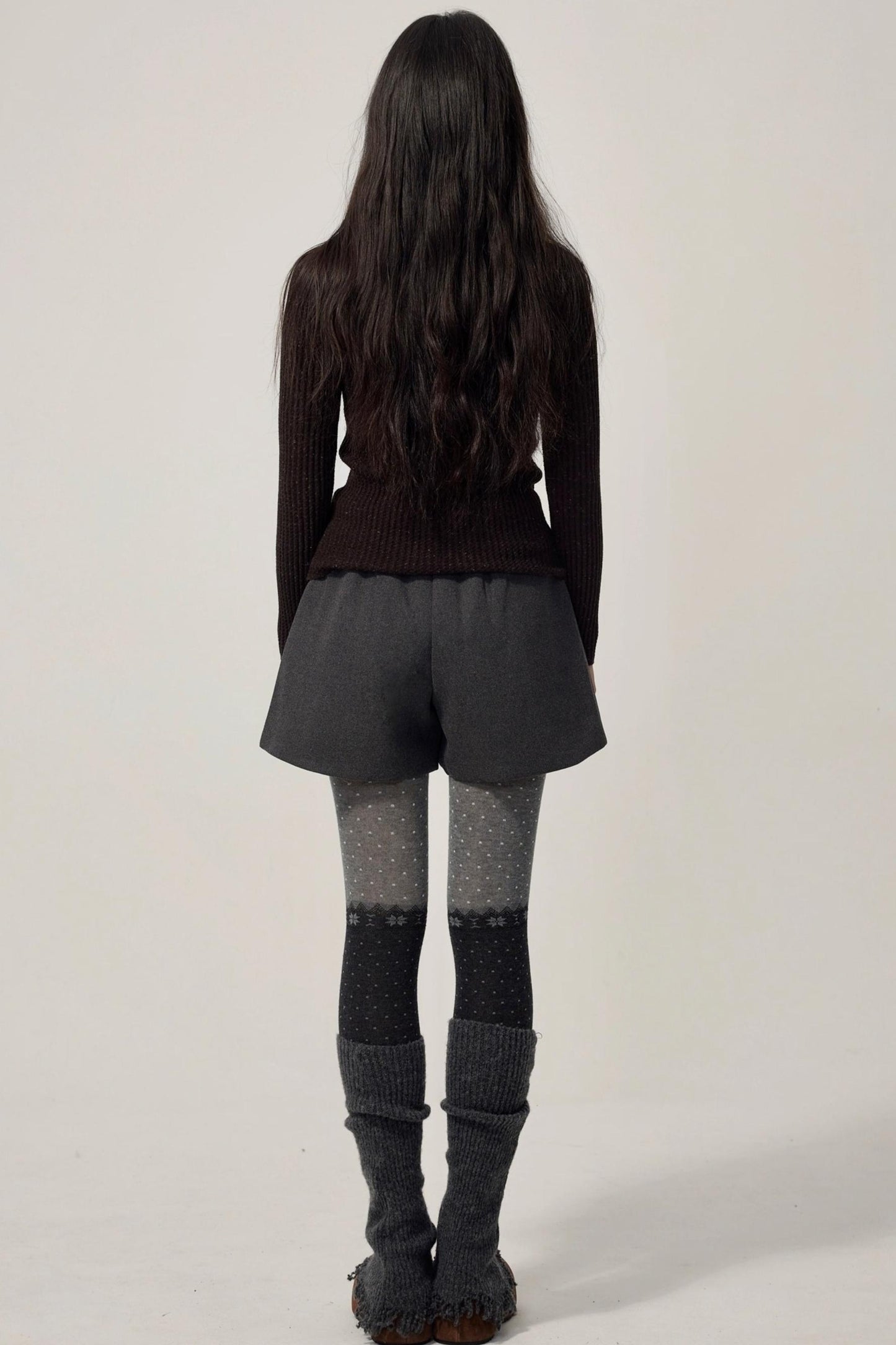 Detachable Corsage Turtleneck Sweater