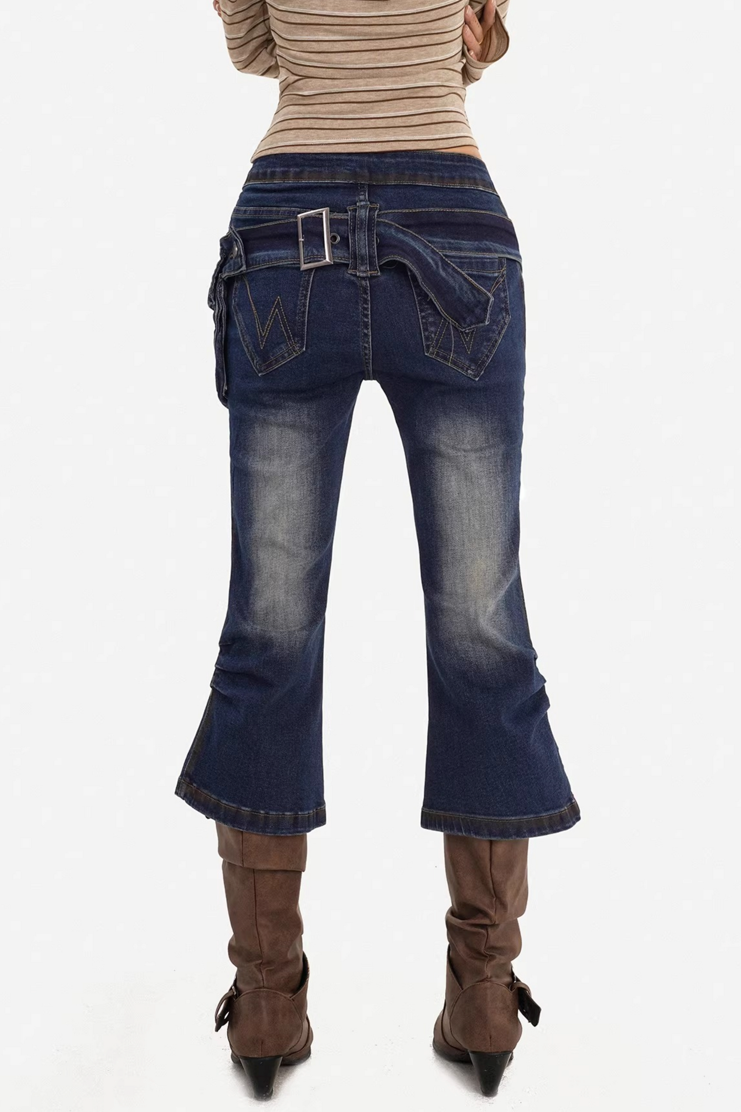 Vintage Washed Flared Pants