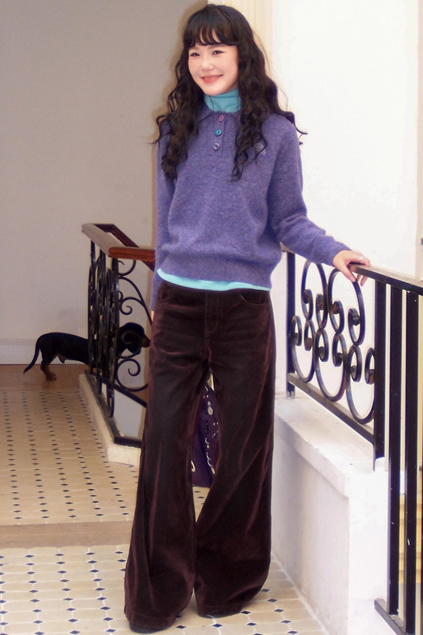 Flocked Light-Reflective Jeans