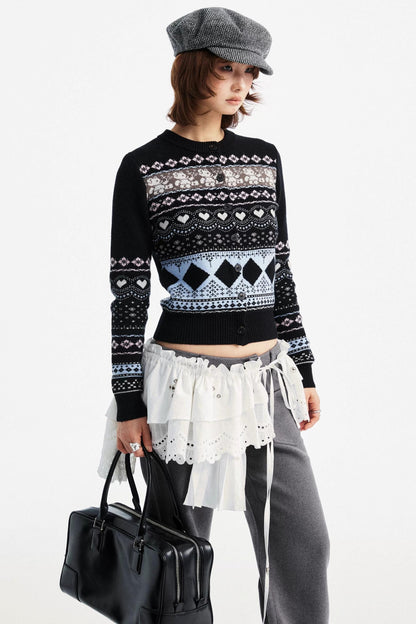 Lace Asymmetric Belt Accessory