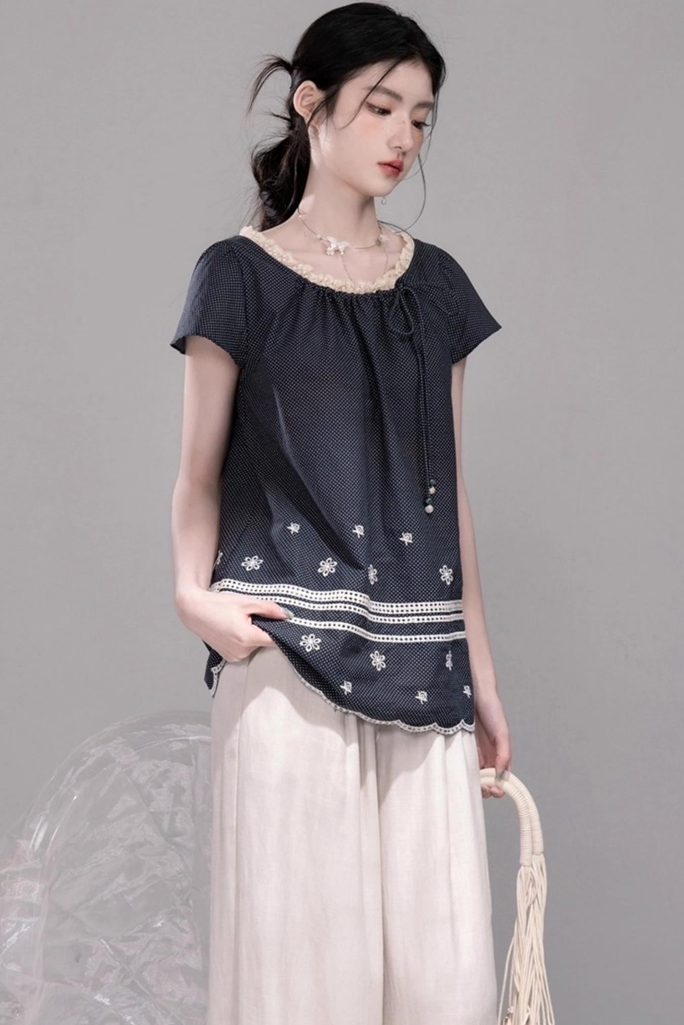 Coconut Sea Embroidered Set