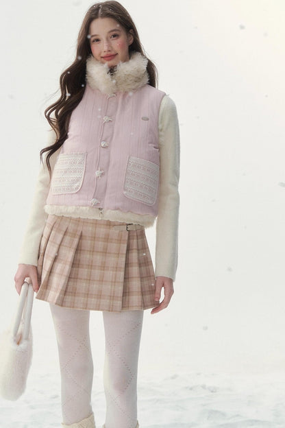Sweet Berry Reversible Vest Jacket