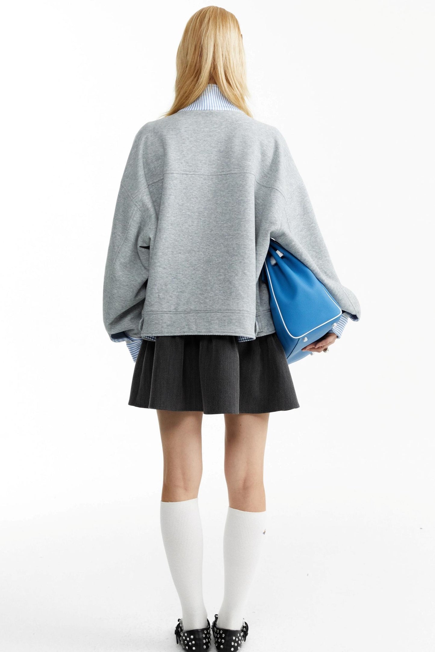 Rabbit Collar Sweatshirt Jacket