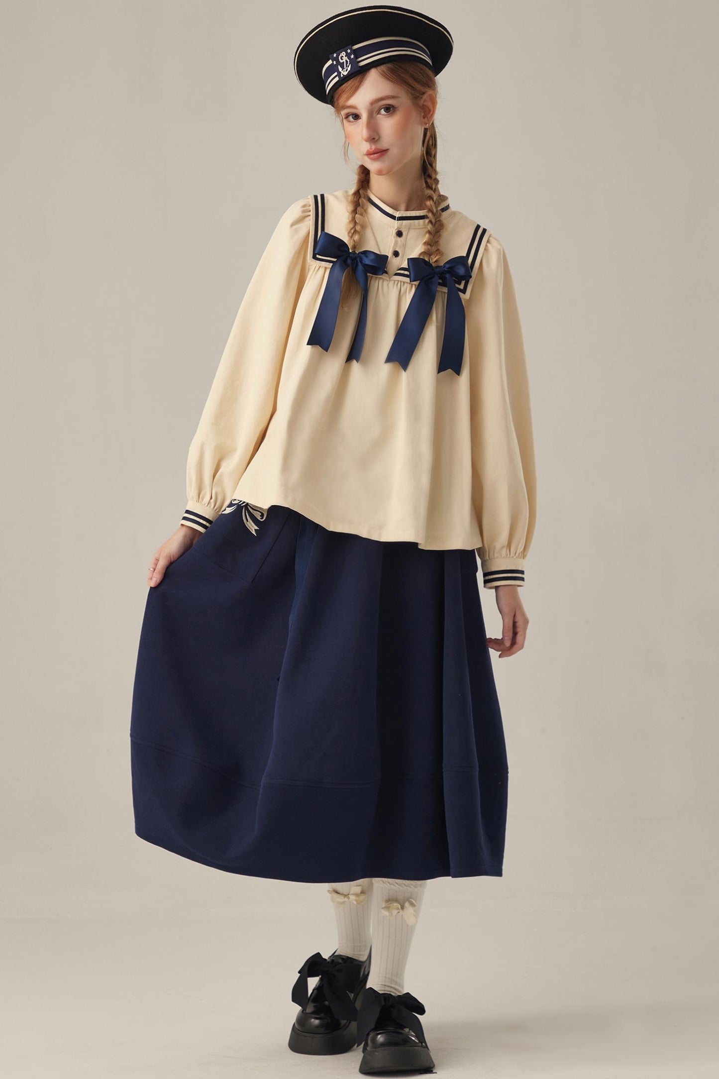 Elegant Floral Midi Skirt