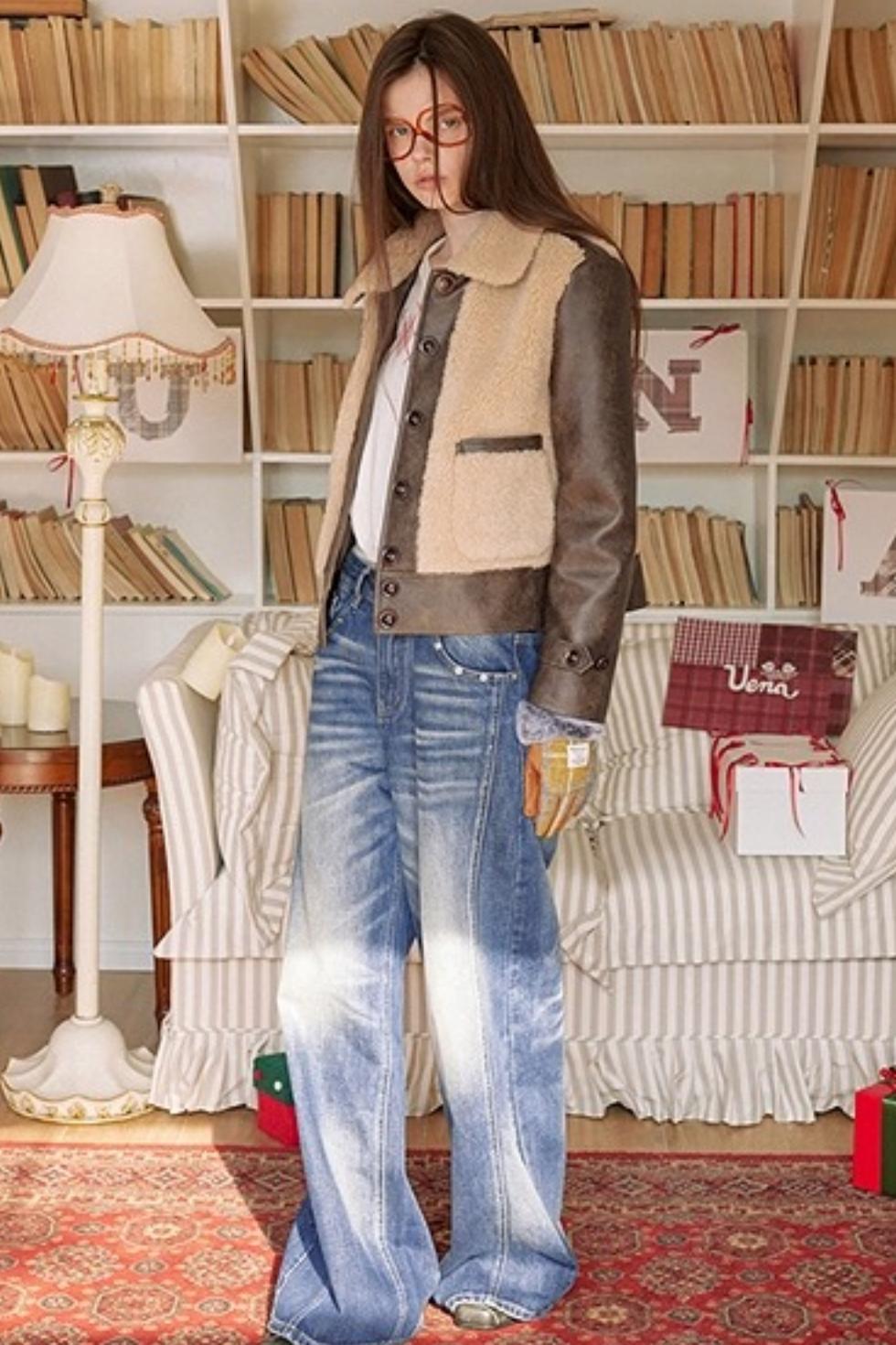 Blue Distressed Denim Pants