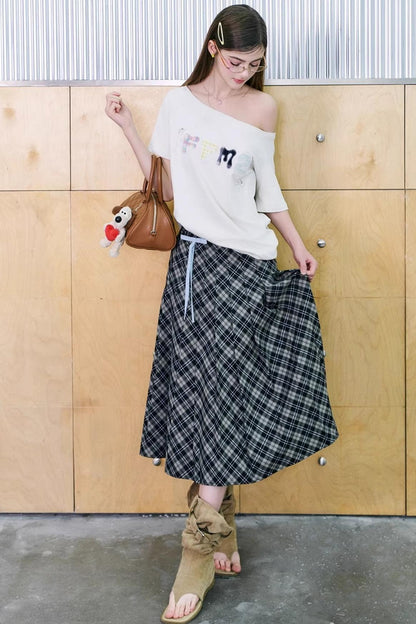 Embroidered College Tee