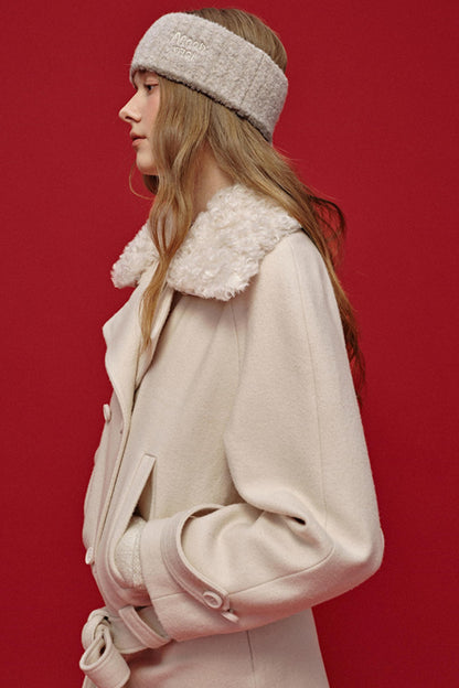 Letter Jacquard Wool Headband