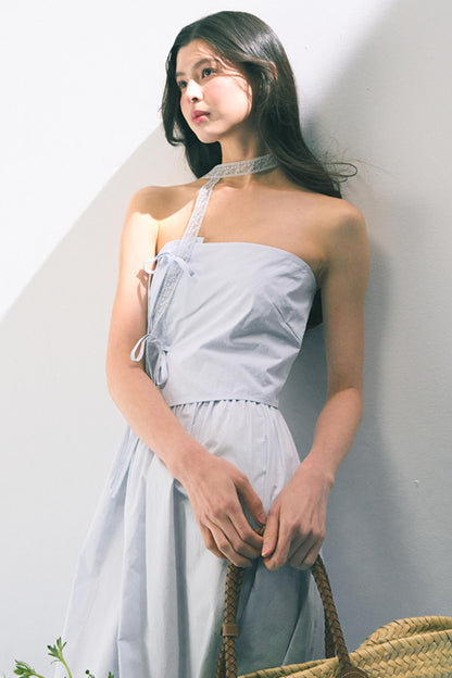 Summer Bow-Tie Sheath Dress