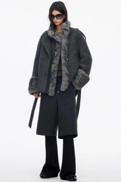 High-End Layered Bootcut Pants