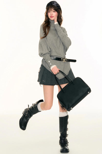 Embroidery Logo Cape Knitwear