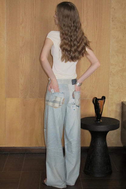 Milk White Asymmetrical Knit Top