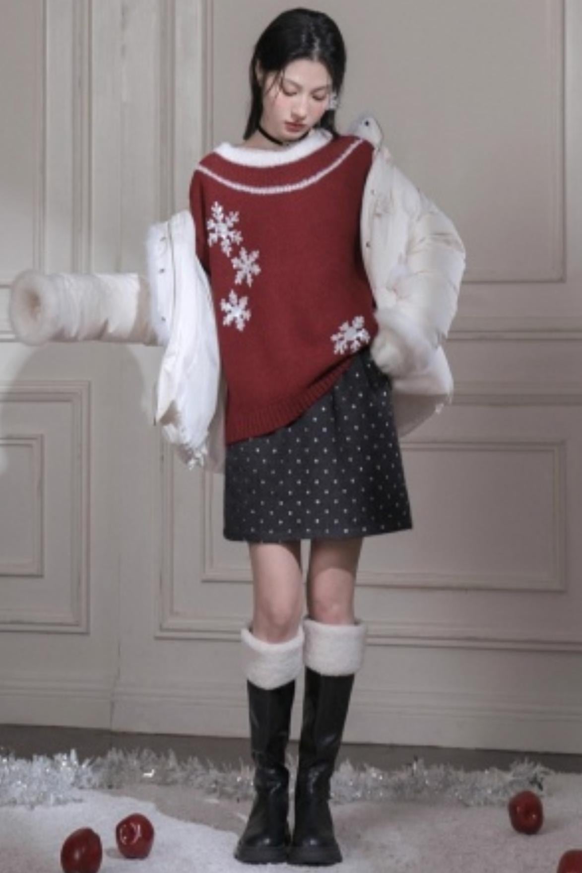 Dark Night Woolen Skirt