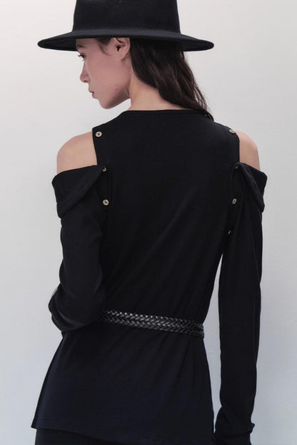 Detachable Round Neck Knitted Cardigan