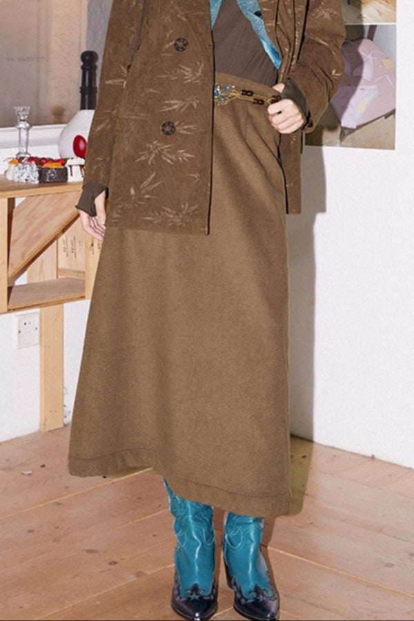 Vintage Tweed Flare Skirt