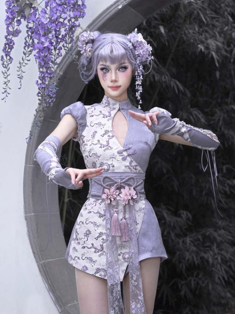 Chinese Style Ribbon Flower Girdle