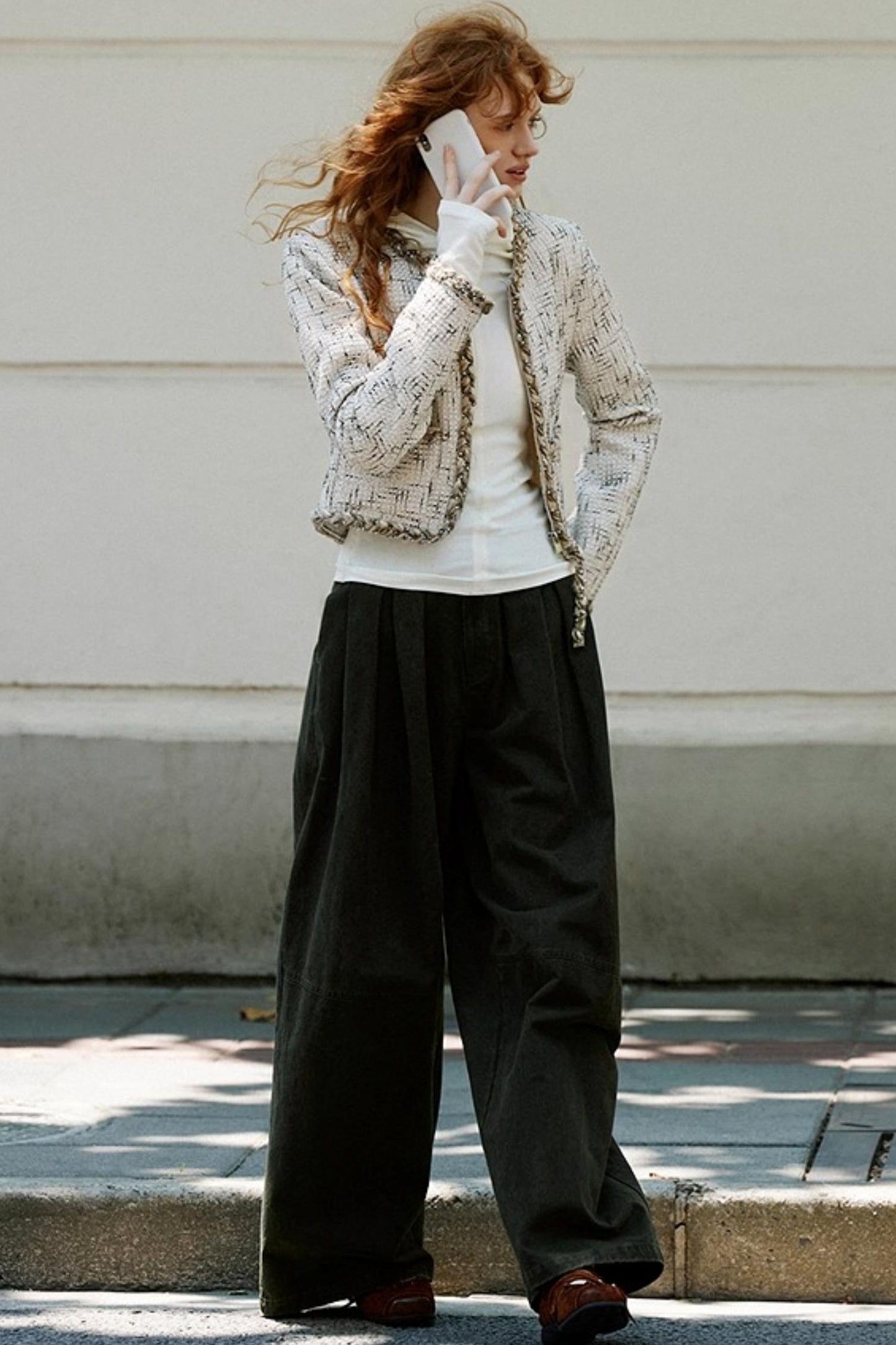 Waist Pleated Cargo Pants