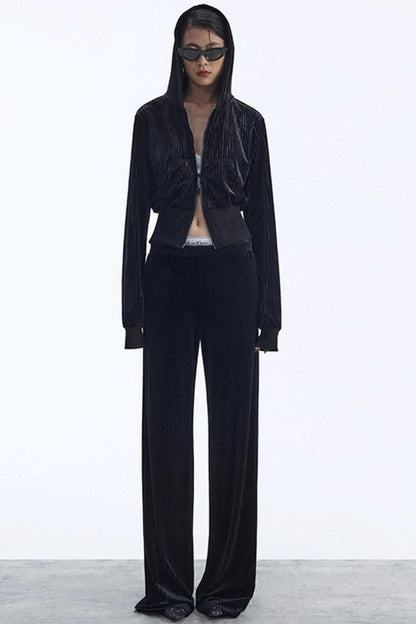 Winter Velour Hooded Top Set-Up