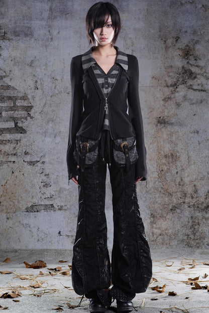 Slim Fit V-Neck Pullover Knit Top