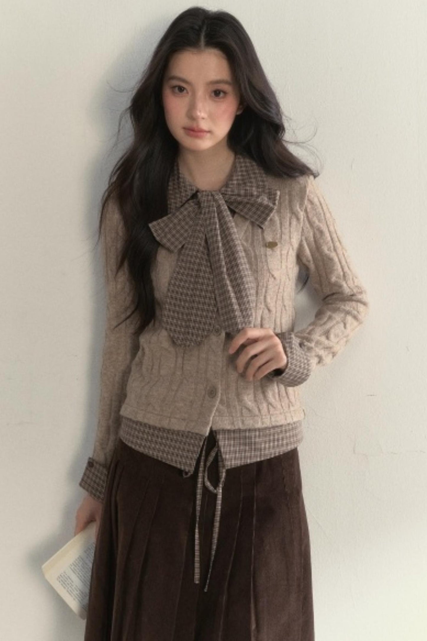 Retro Twist Knit Sweater