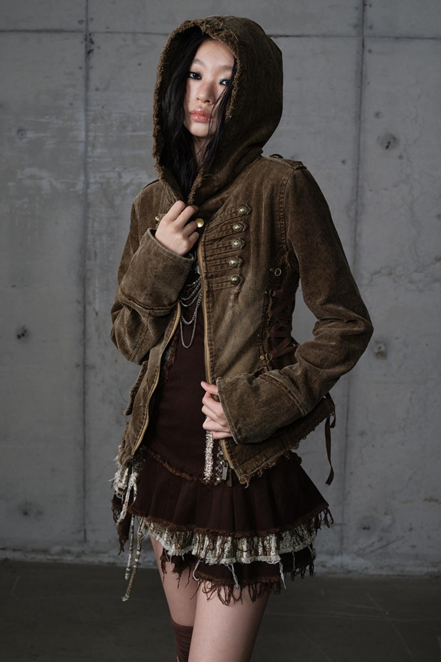 Detachable Slim Hooded Jacket