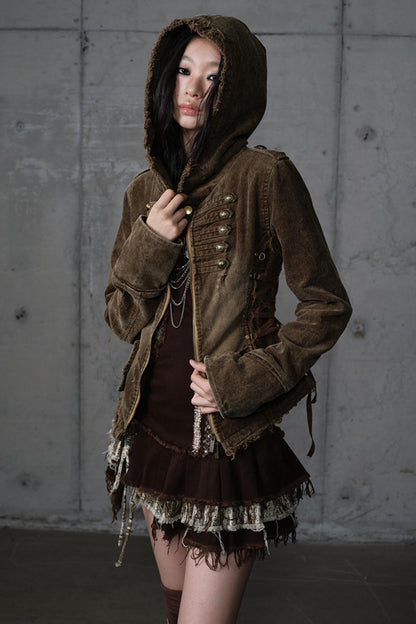 Detachable Slim Hooded Jacket