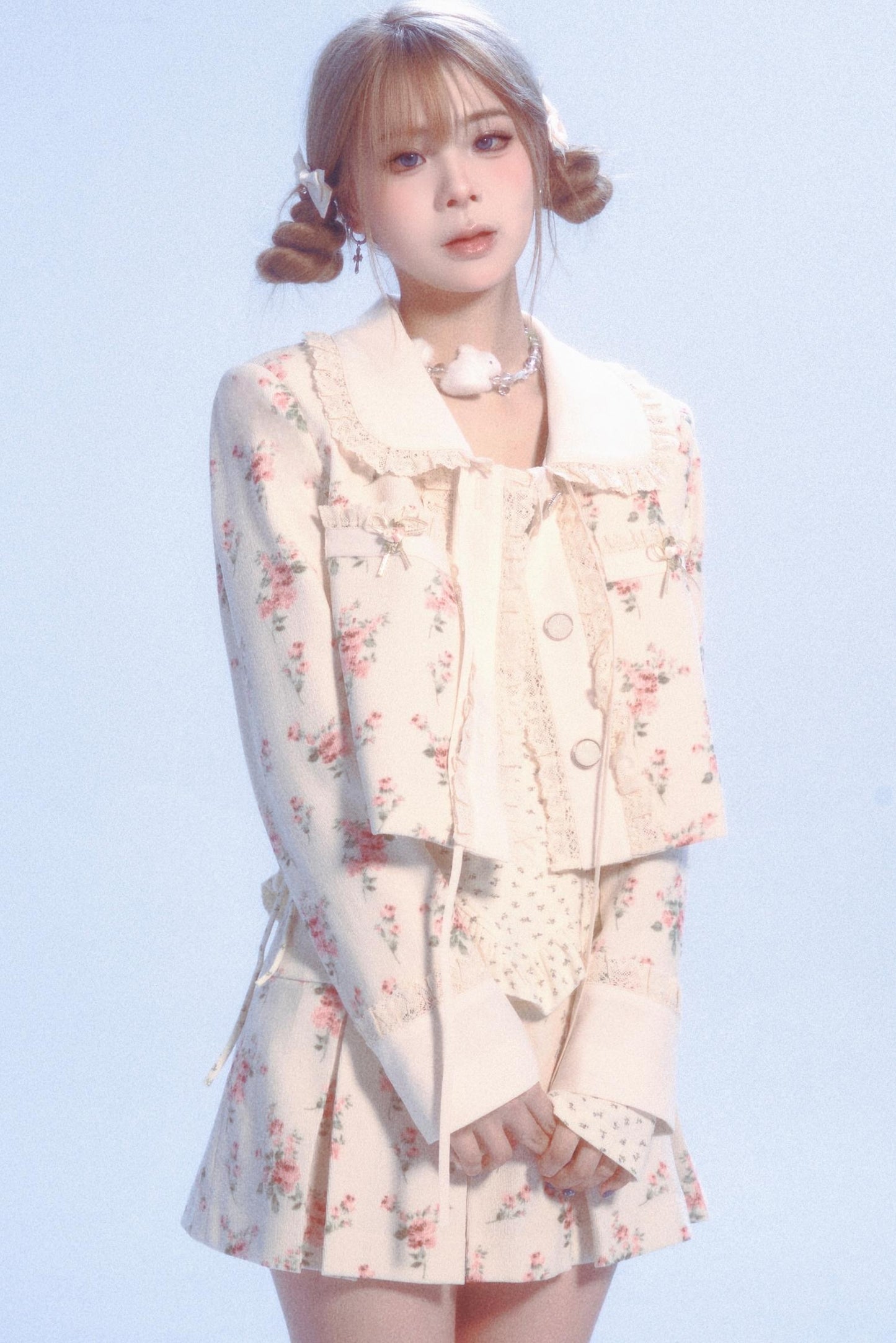 Floral Lace Doll Collar Jacket