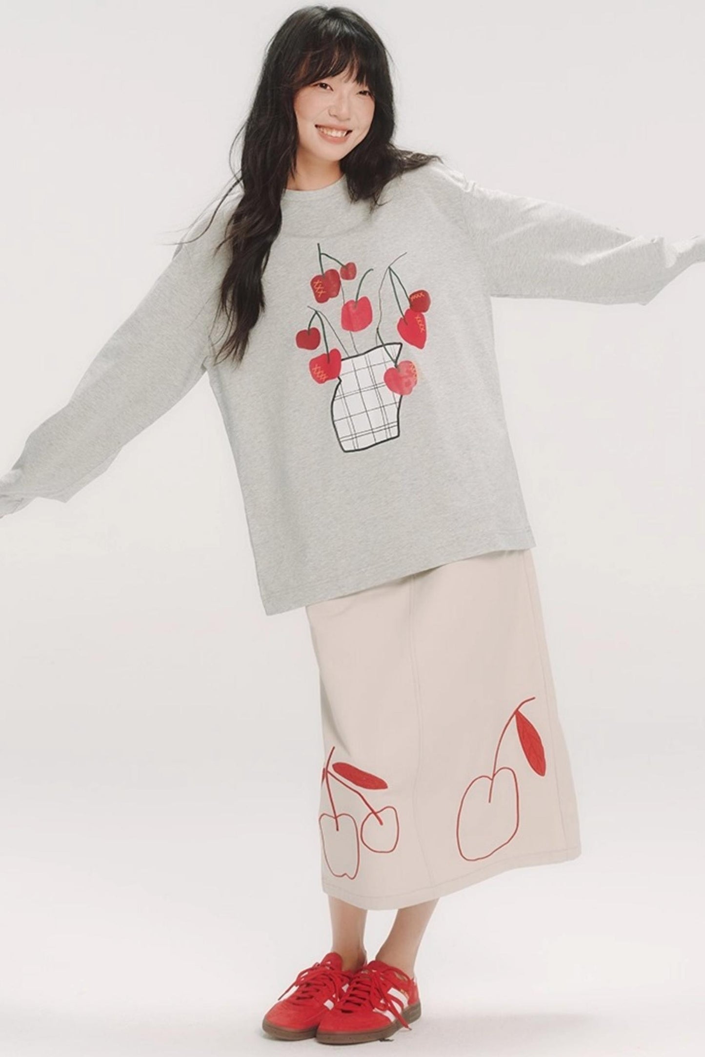 Hand-Painted Cherry Bonsai T-Shirt