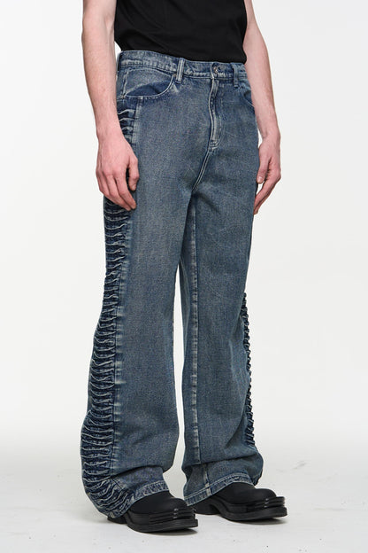 Relaxed Straight Denim Trousers