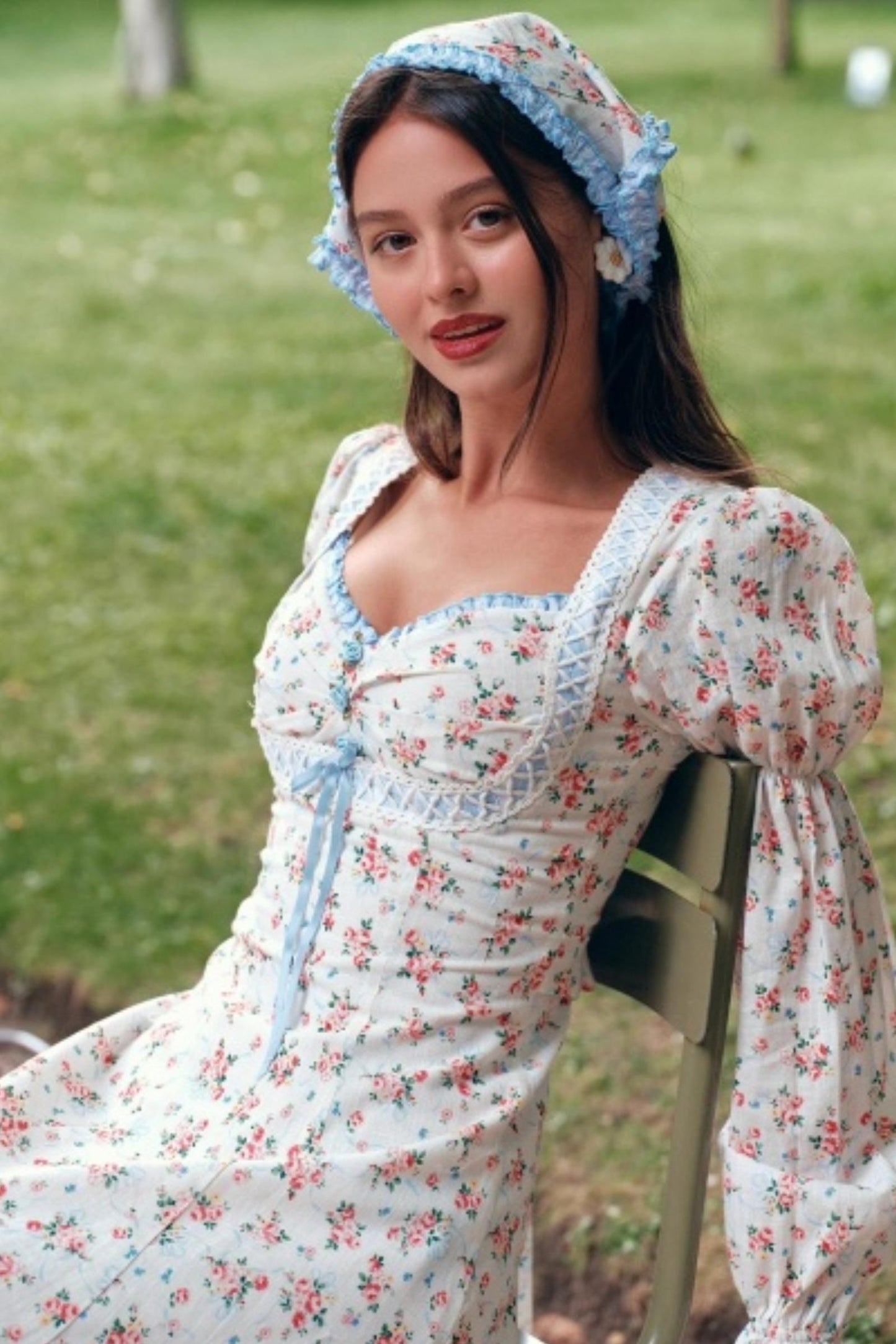 Blue French Pastoral Dress Set-Up