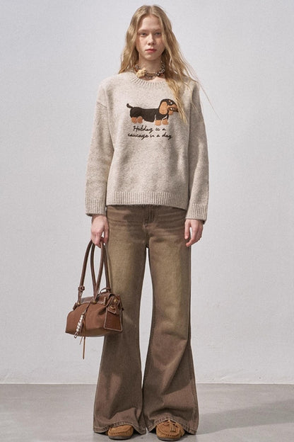 Dachshund Knit Sweater