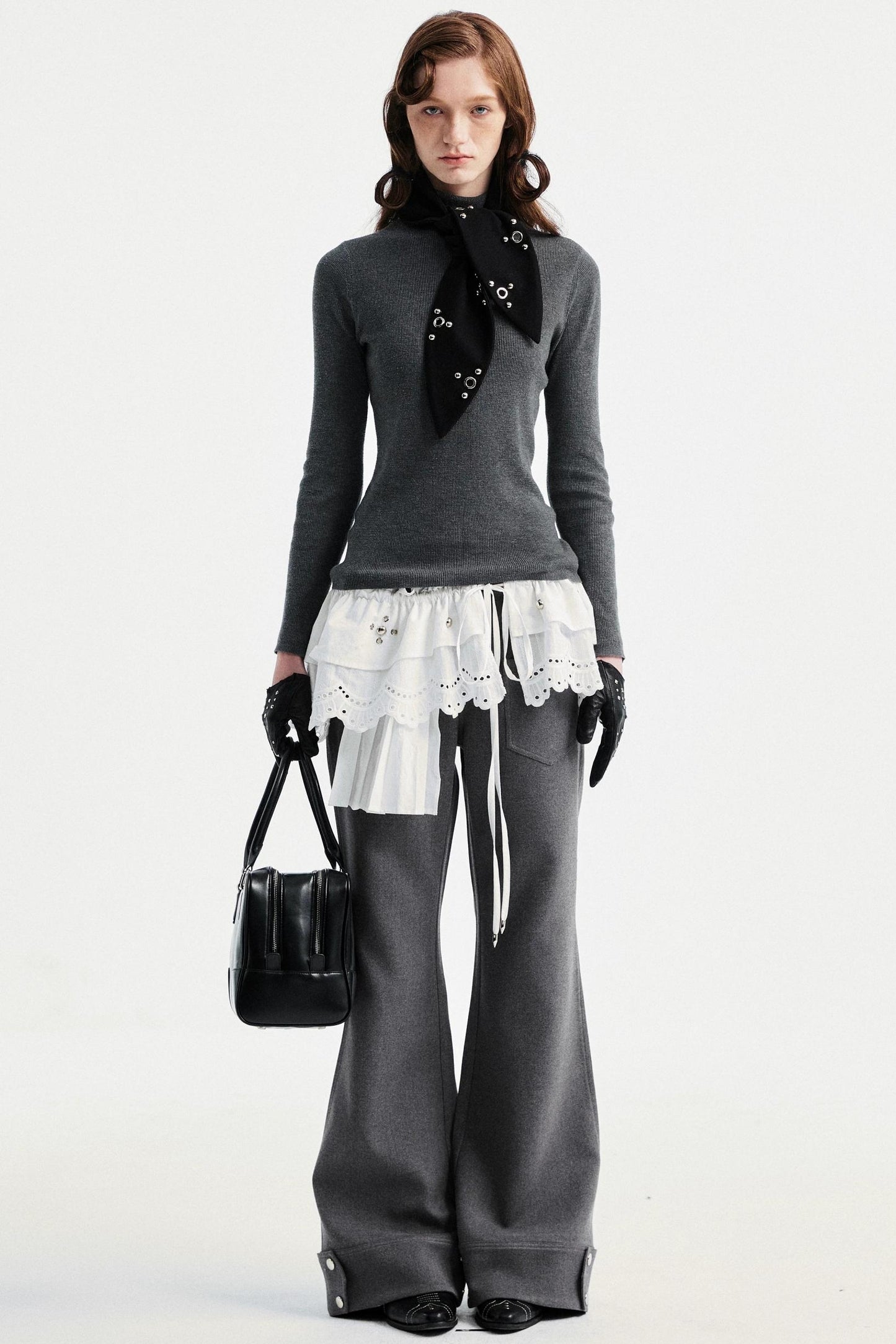 Two-Tone Wool Sweater