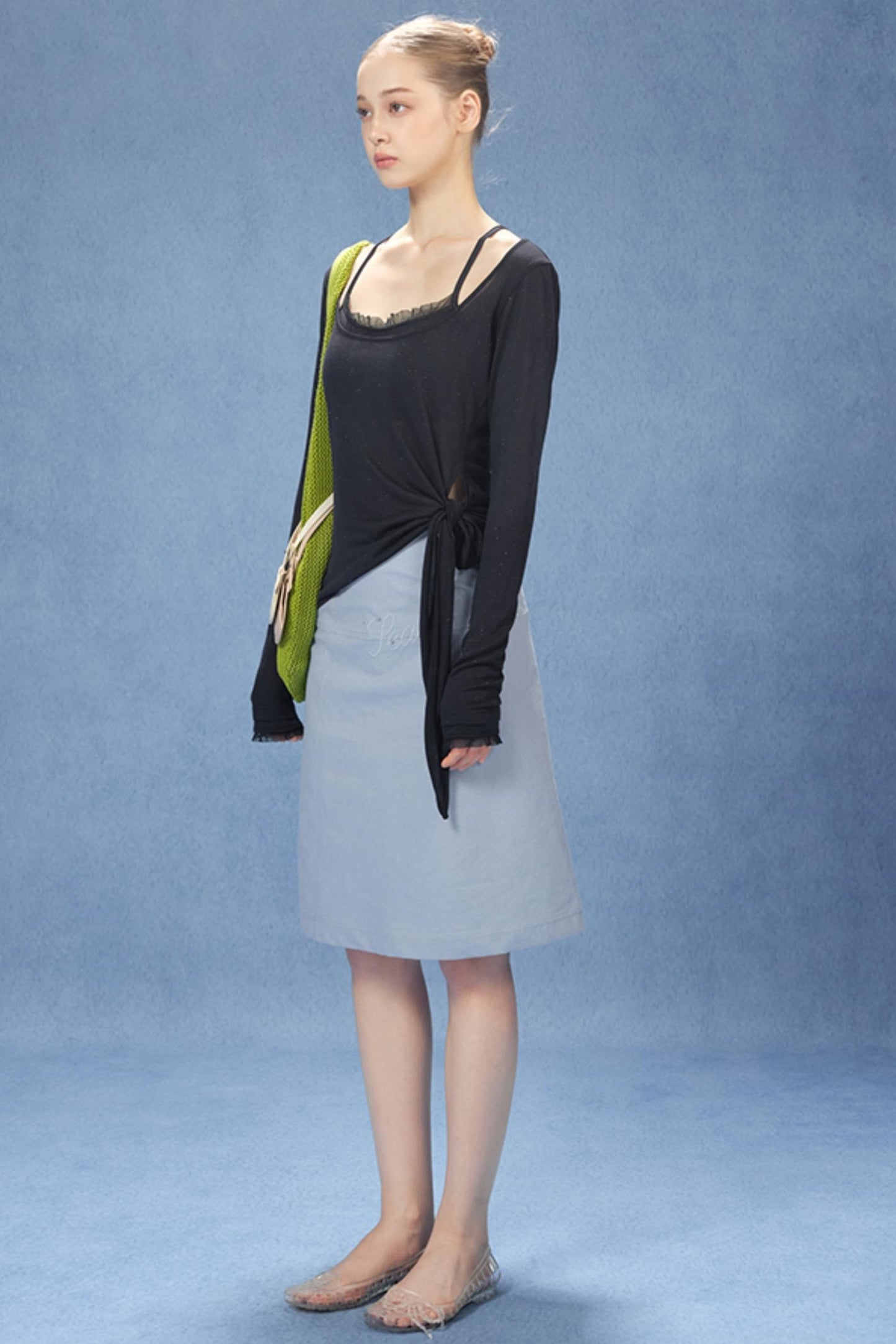 Chic U-Neck Corset Top Set