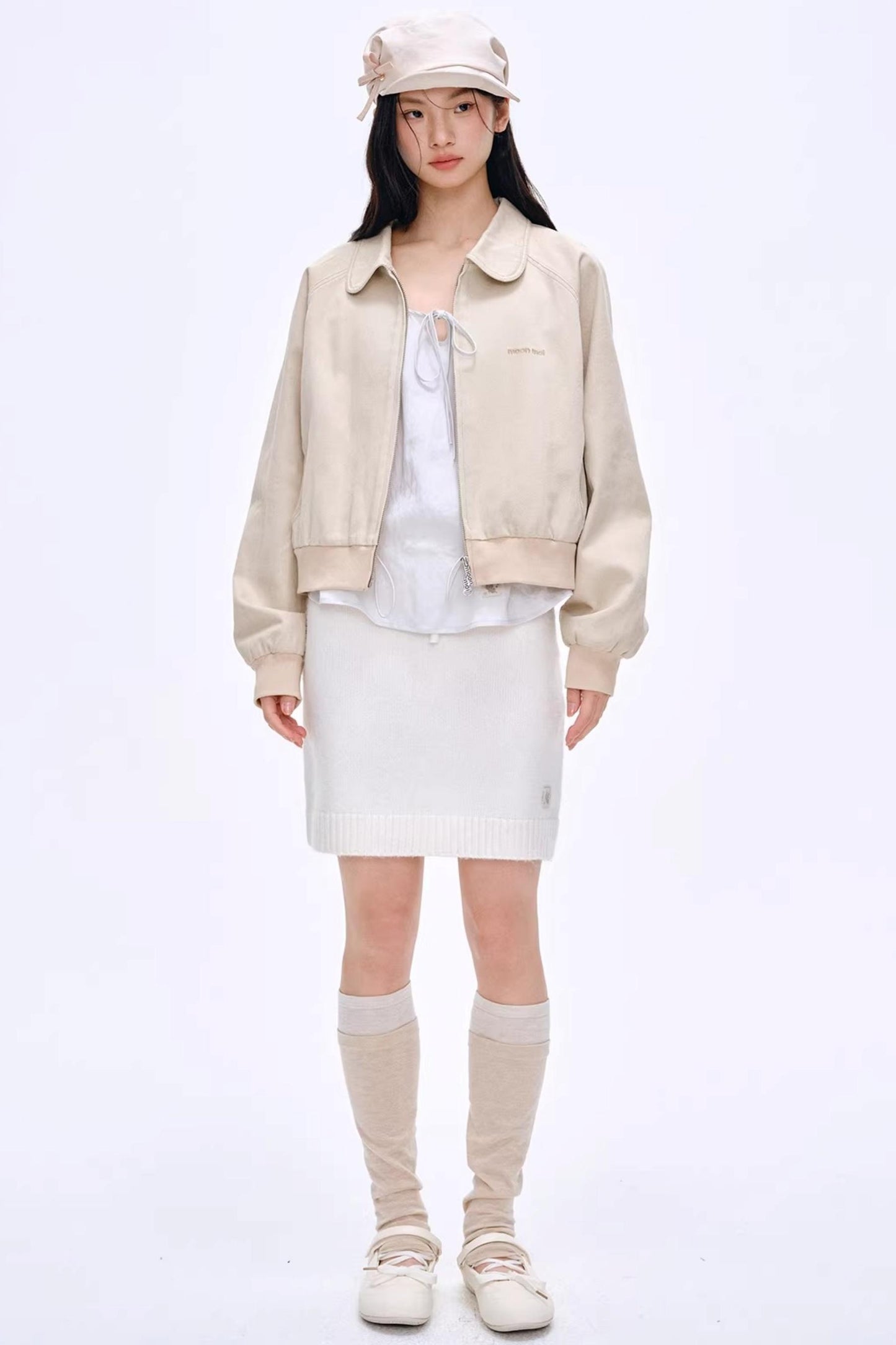 Heartbeat Dialogue Knit Skirt Set-Up