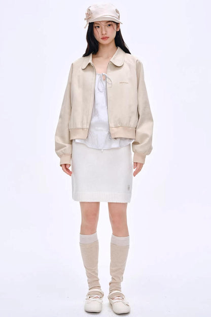 Heartbeat Dialogue Knit Skirt Set-Up