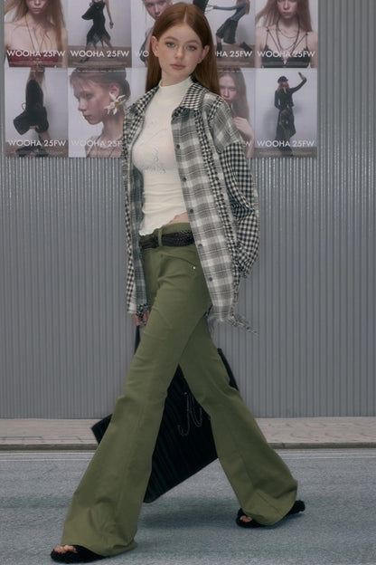 Retro Plaid Casual Loose Shirt