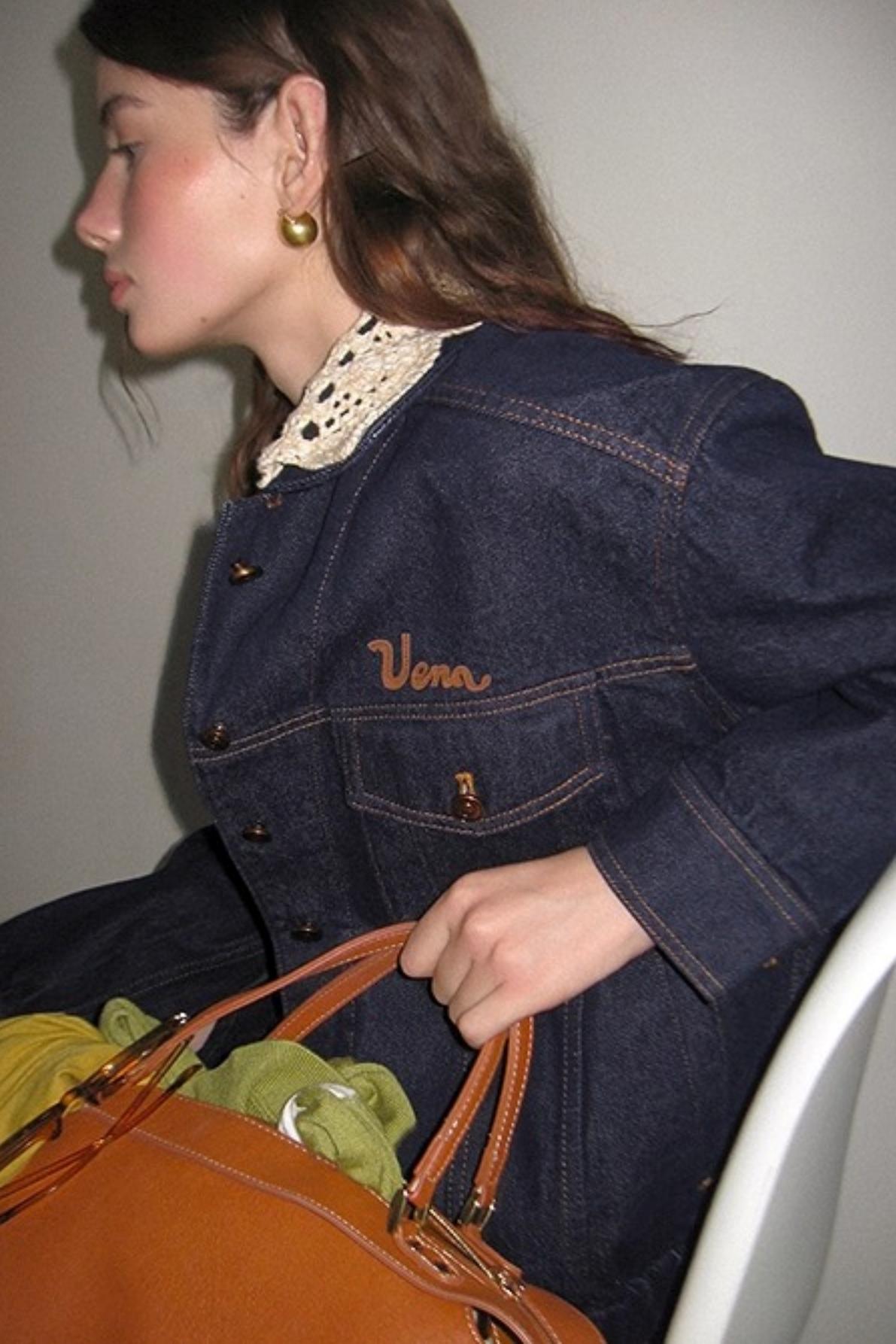 Blue Detachable Denim Jacket Set-Up