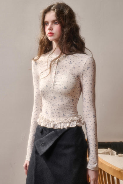 Milky Way Cotton Lace Top