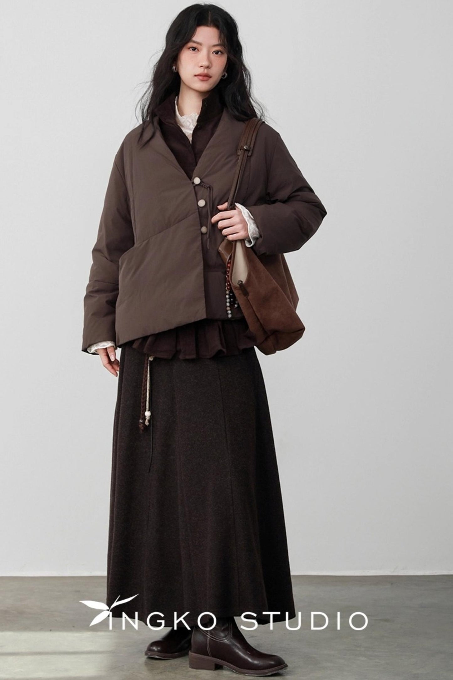 Fallen Leaves V-Neck Jacket