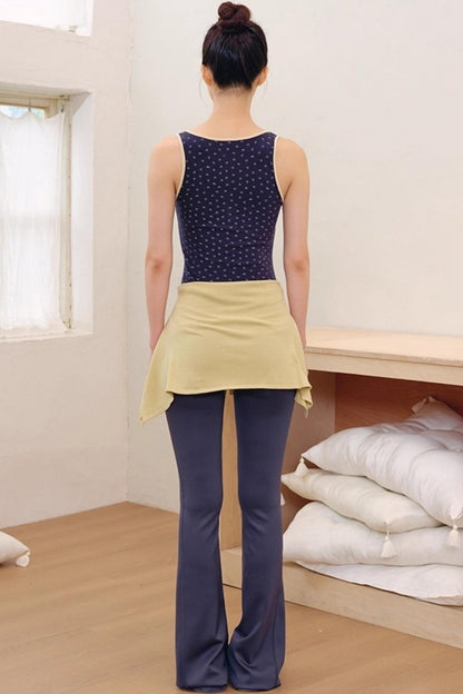 Fashionable High-Waisted Contouring Bootcut Pants