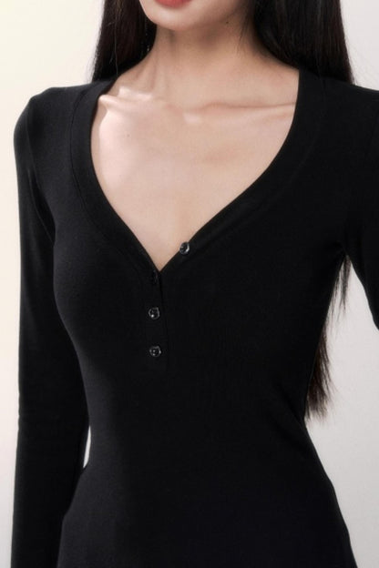 Knitted Waist-Cinching Top