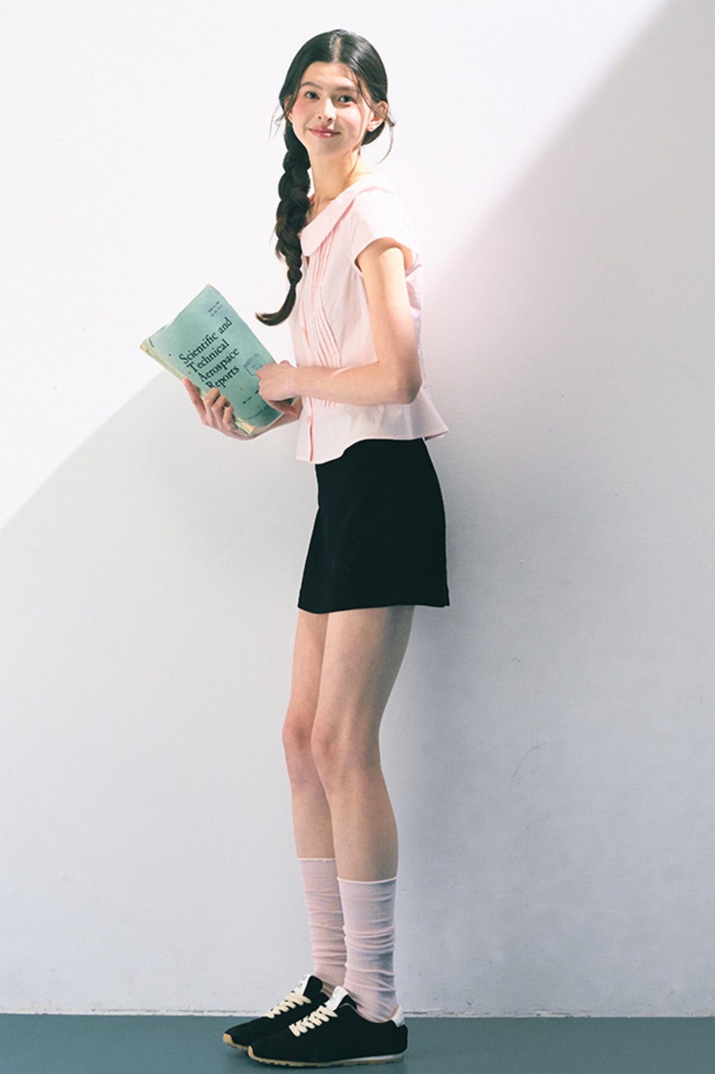Pink Peter Pan Collar Shirt