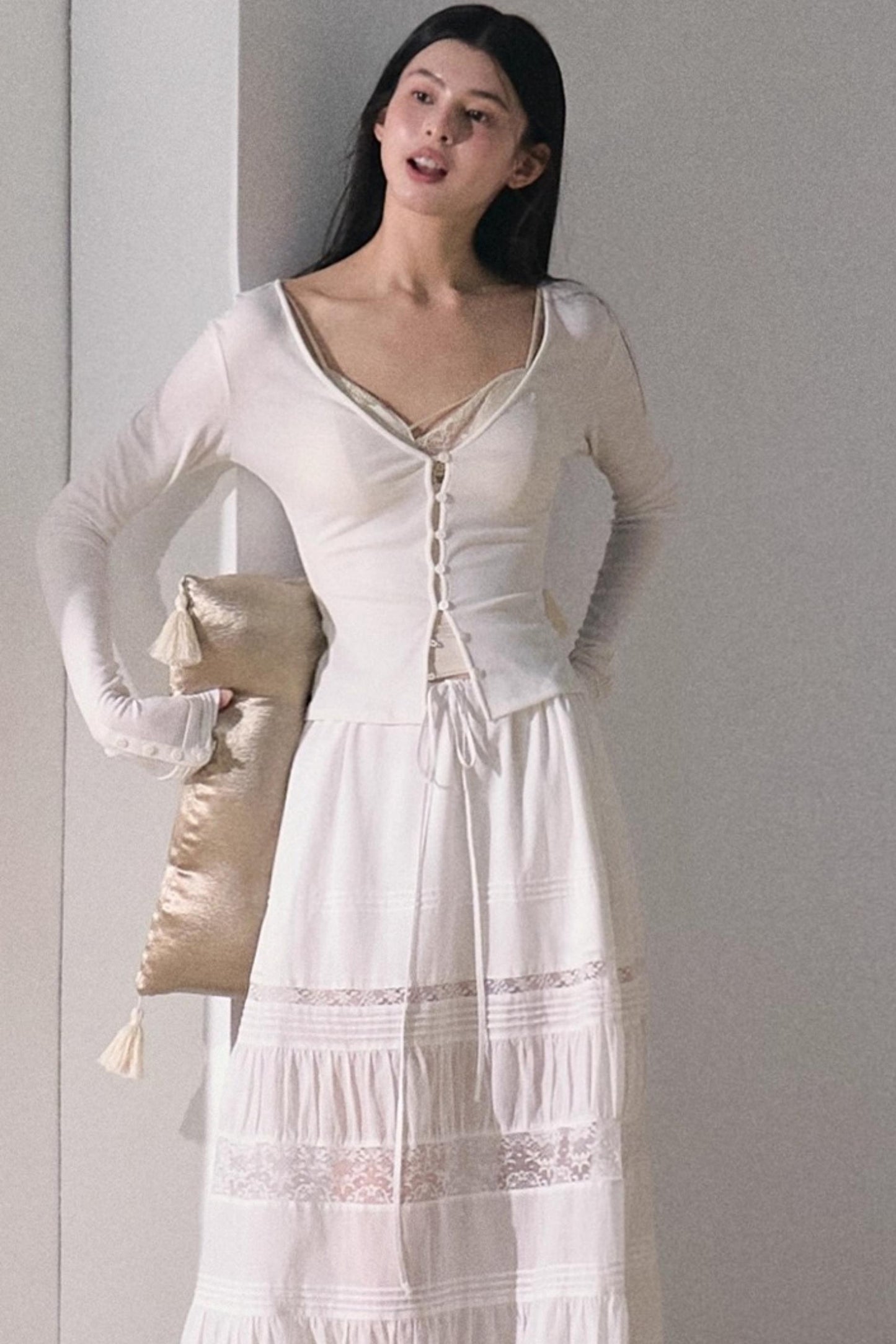 Bohemian Cotton Lace Skirt