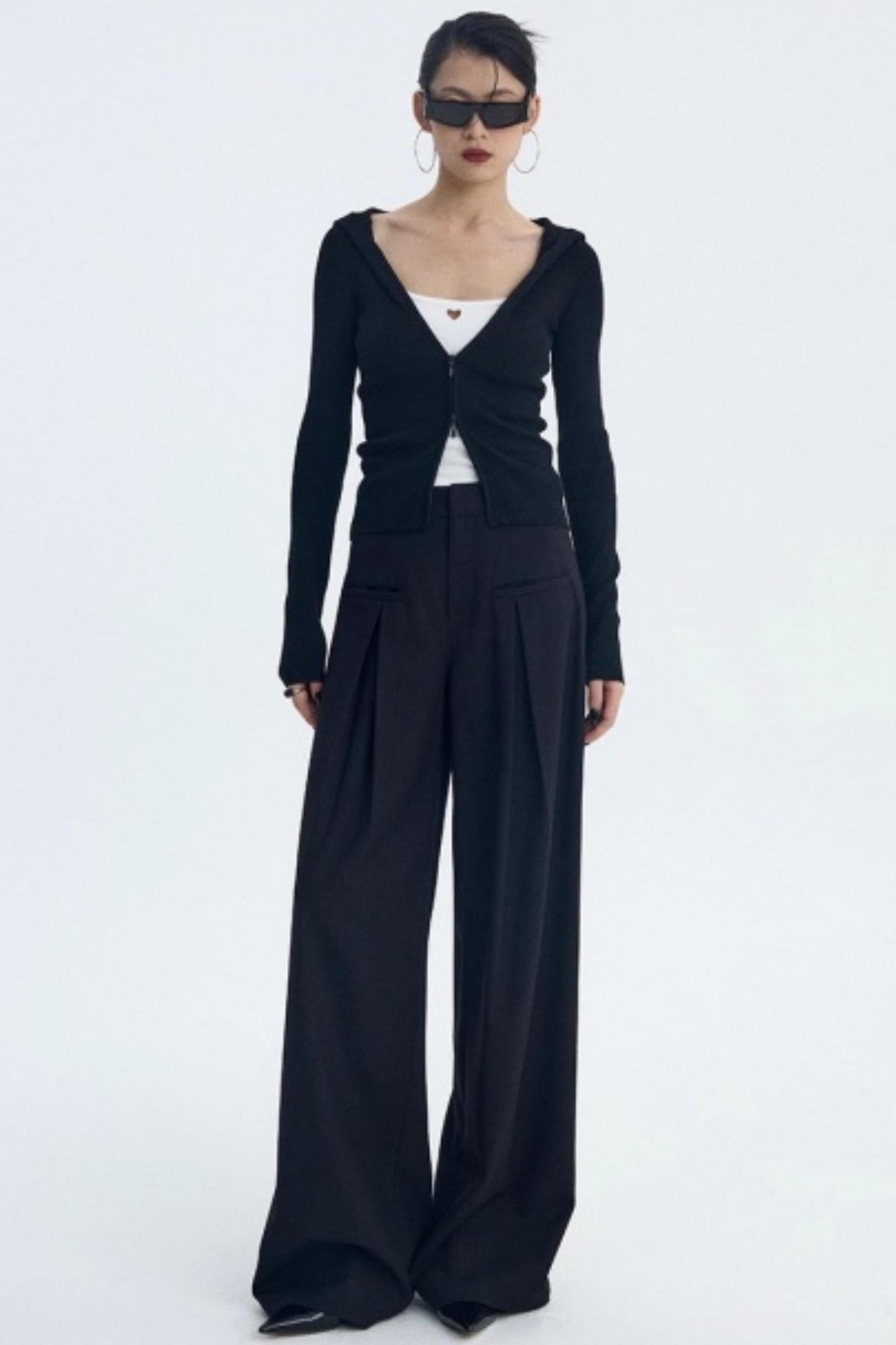 Intellectual Black Pleated Pants