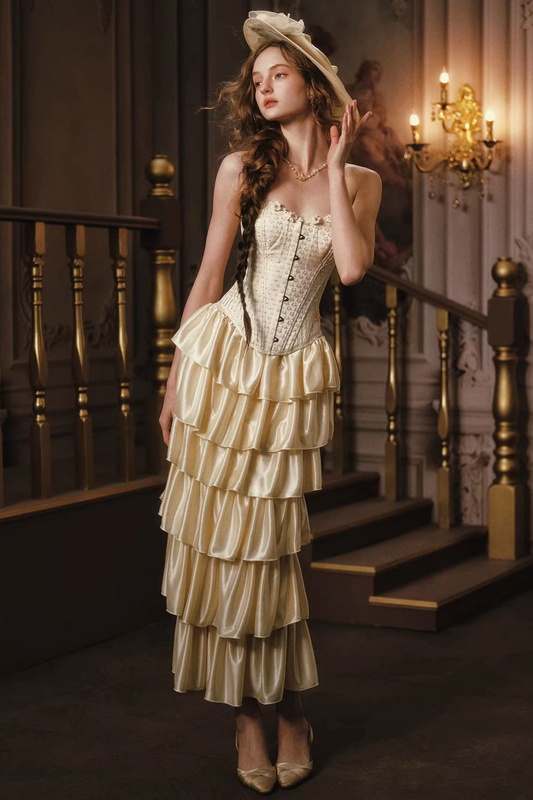 Golden Merlinbone Corset Set-Up