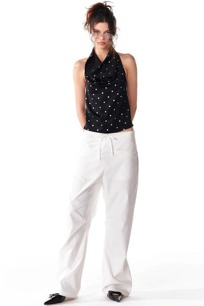 Silver Sleeveless Top