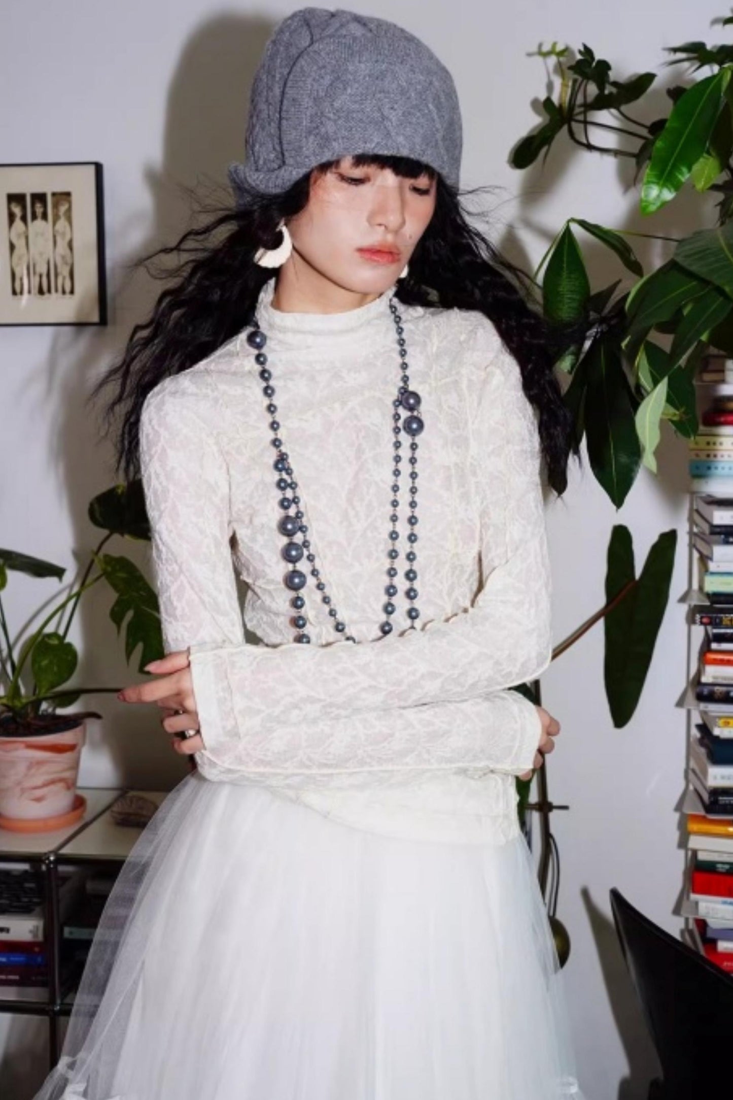 Split Knitted Base Layer Top