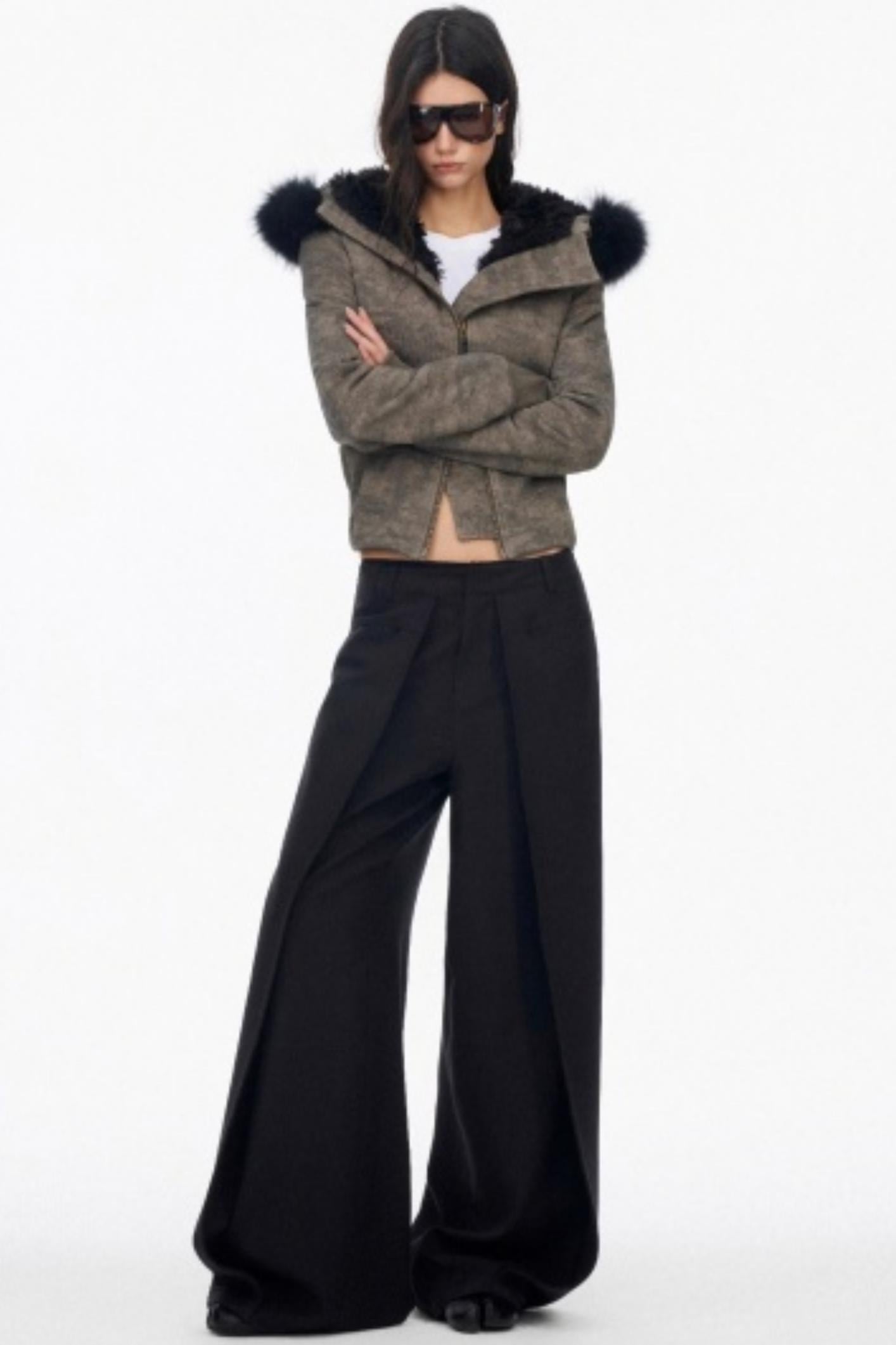 Luxury Pleated Draped Pants